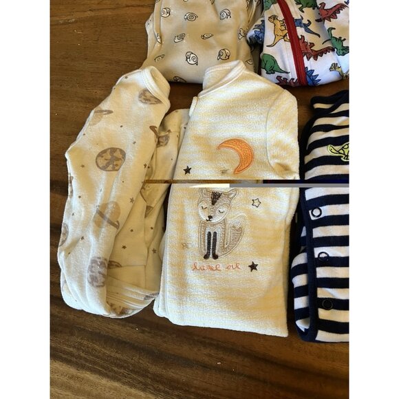 11 Piece Newborn (0-3 Months) Baby Boy/Girl Sleepers Lot - Picture 9 of 16